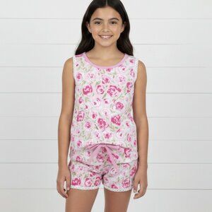 Pink Shabby Rose Short Set, girl, outfit, kids, set, child